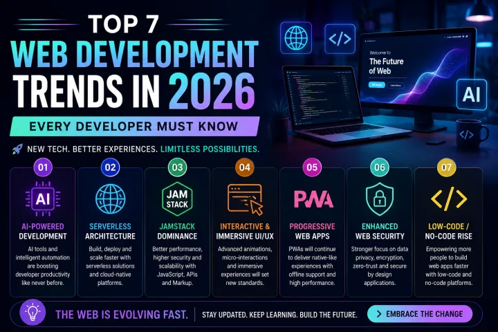 Top 7 Web Development Trends in 2026 to Know