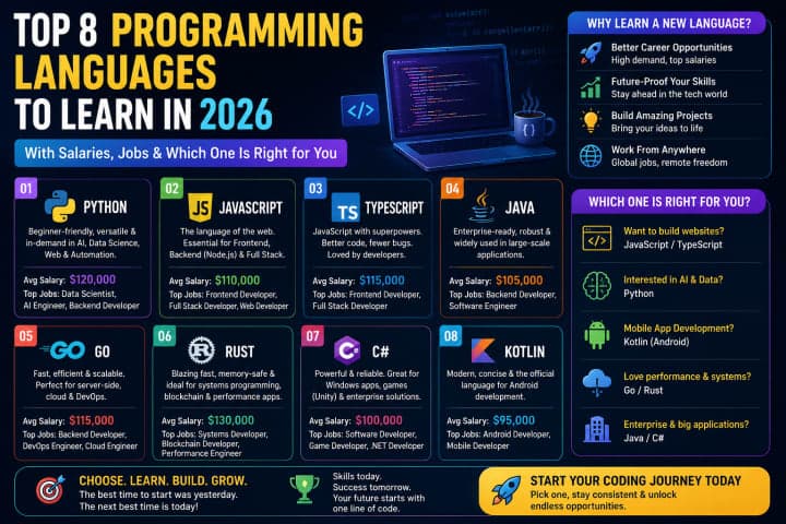 Top 8 Programming Languages